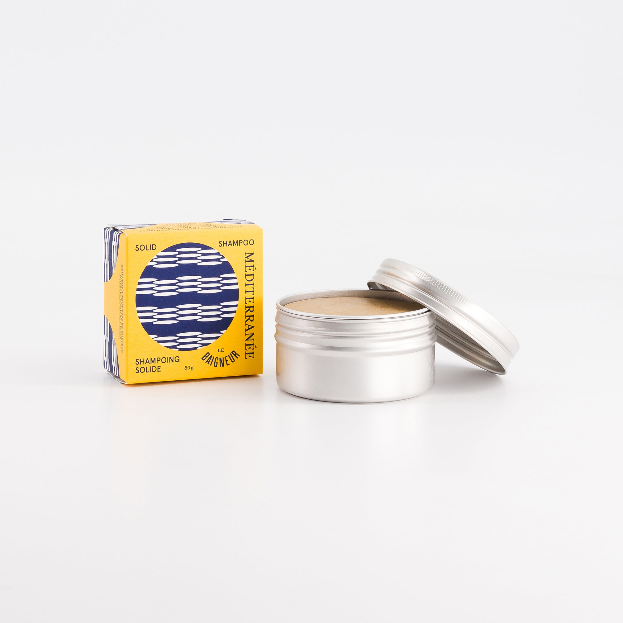 DUO SHAMPOING SOLIDE MEDITERRANEE + BOITE DE VOYAGE