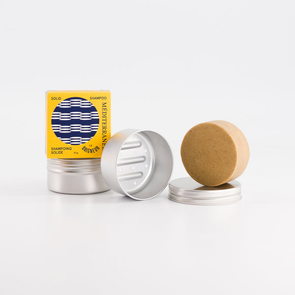 DUO SHAMPOING SOLIDE MEDITERRANEE + BOITE DE VOYAGE