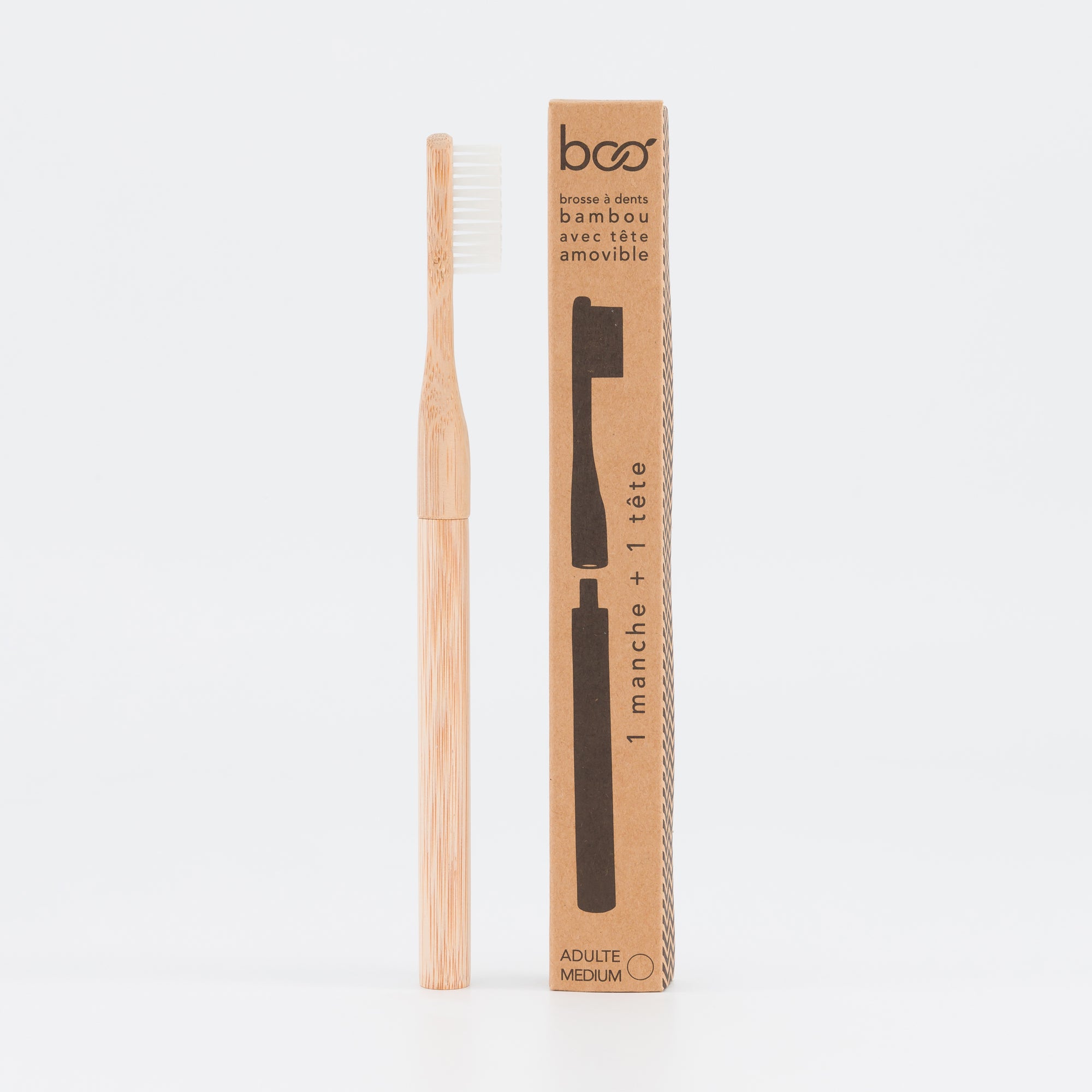 BROSSE A DENTS MEDIUM - TETE INTERCHANGEABLE