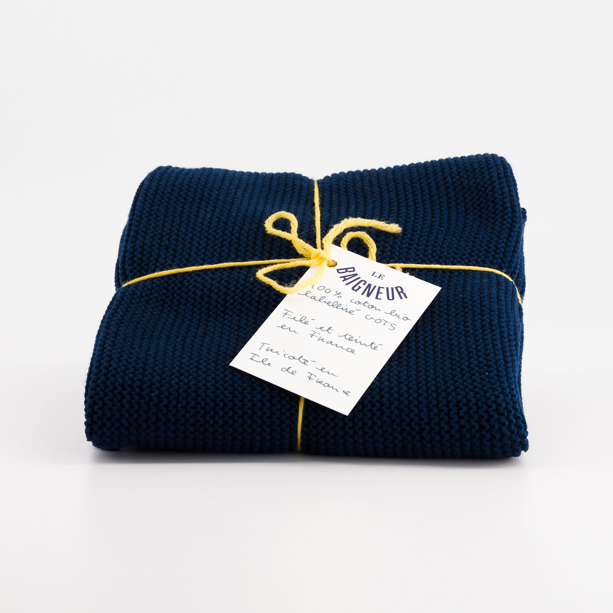 SERVIETTE PETIT BAIN - BLEU MARINE