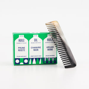 PACK 3 MINI-HUILES + PEIGNE EN CORNE
