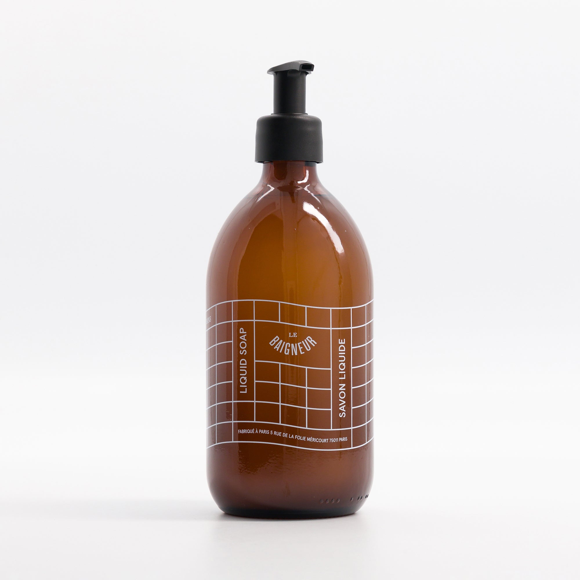 SAVON LIQUIDE LONGITUDE 500ml - verre sérigraphié